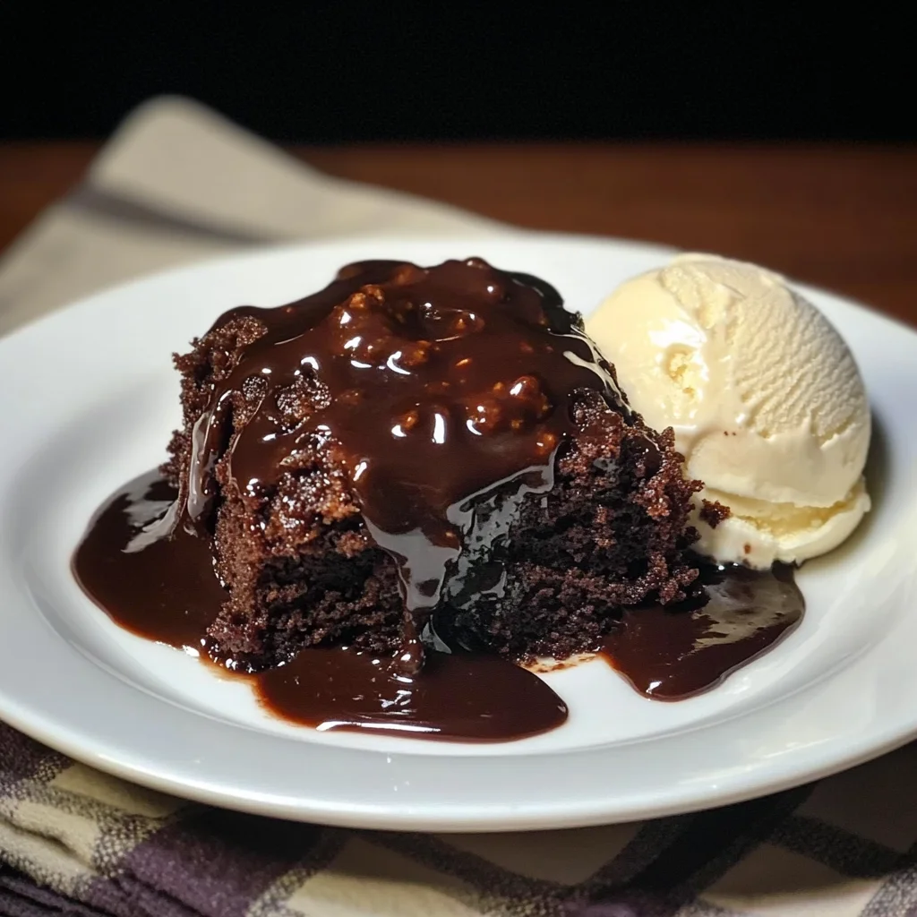 Hot Fudge Chocolate Pudding Cake