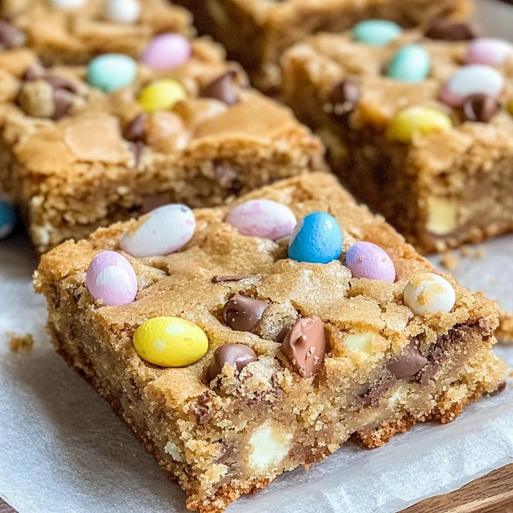 Mini Egg Cookie Bars!