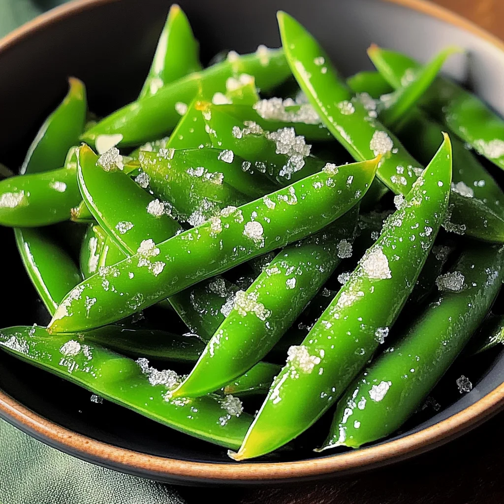 Minty Sugar Snap Peas for a Crisp, Refreshing Side Dish
