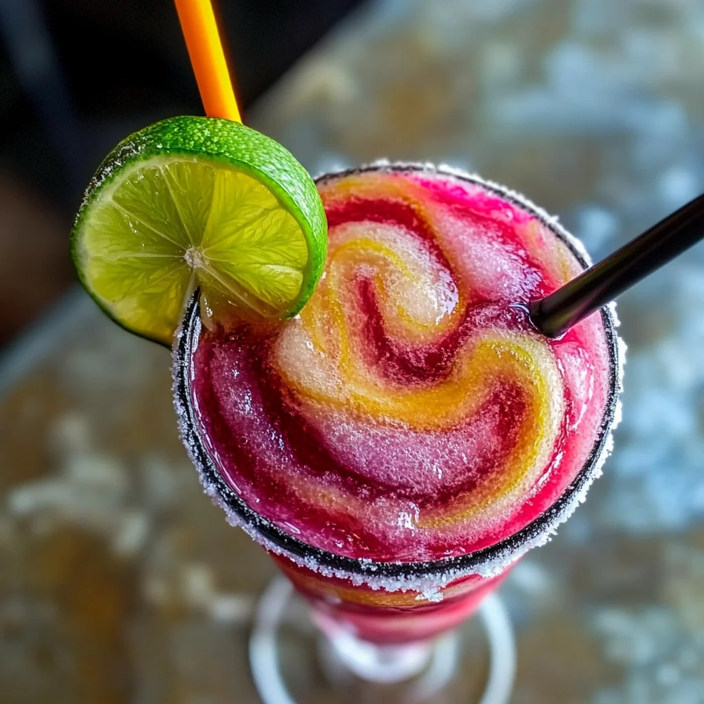 Sangria Swirled Frozen Margaritas