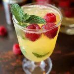 Sparkling Raspberry-Limoncello Cocktail