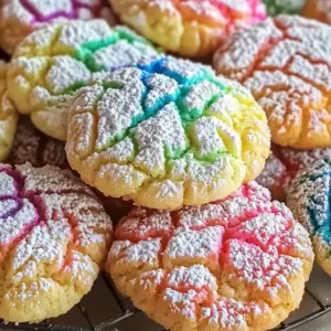 Sprinkle Crinkle Cookies