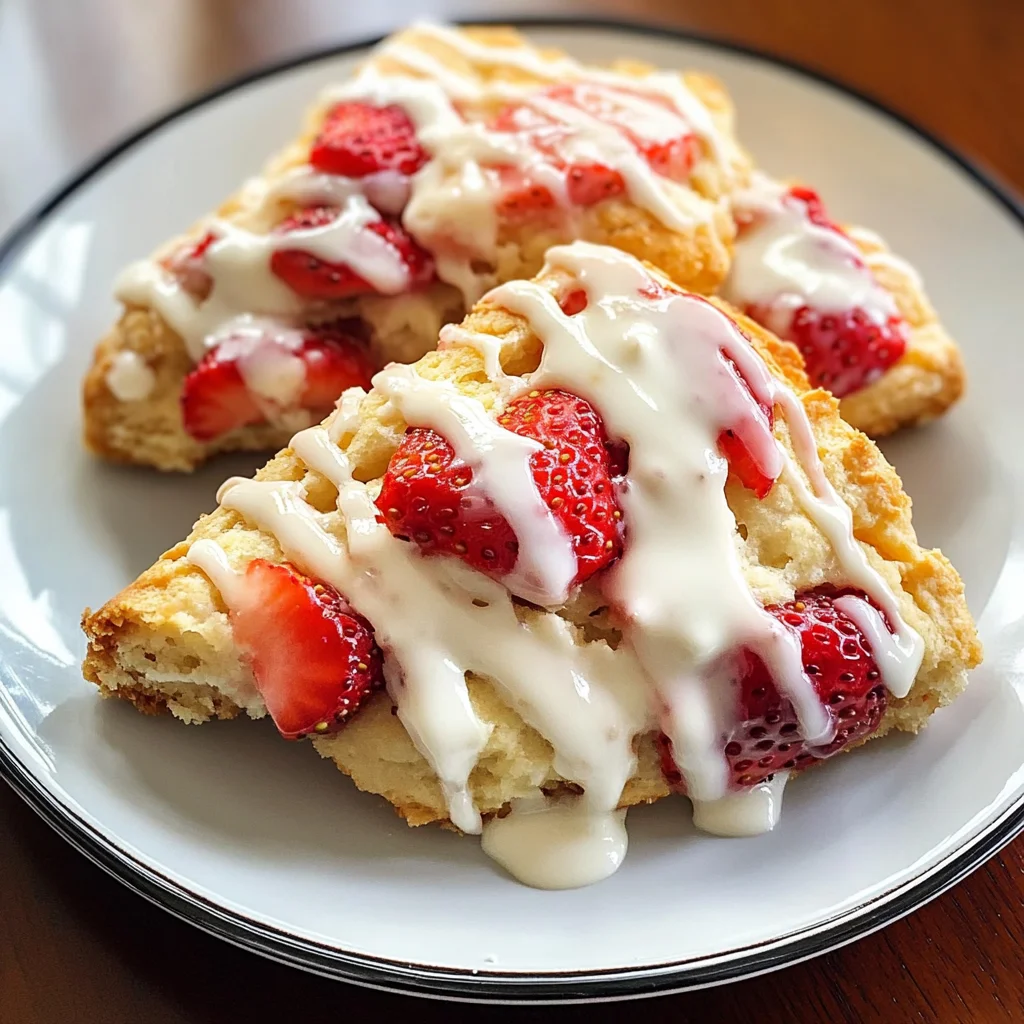 Strawberries and Cream Scones