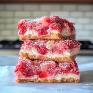 Strawberry Cheesecake Cookie Bars