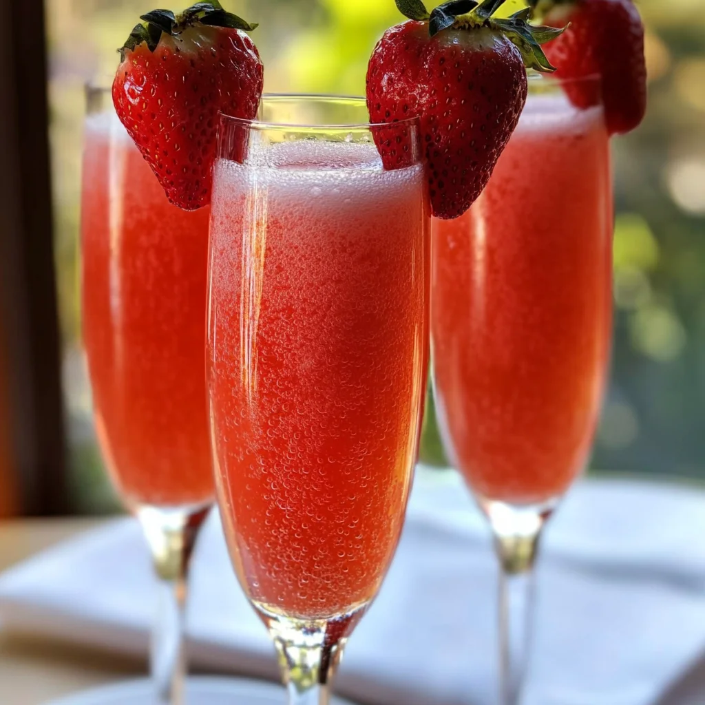 Strawberry Mimosas Recipe