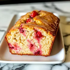 Strawberry Quick Bread with Fresh Berries