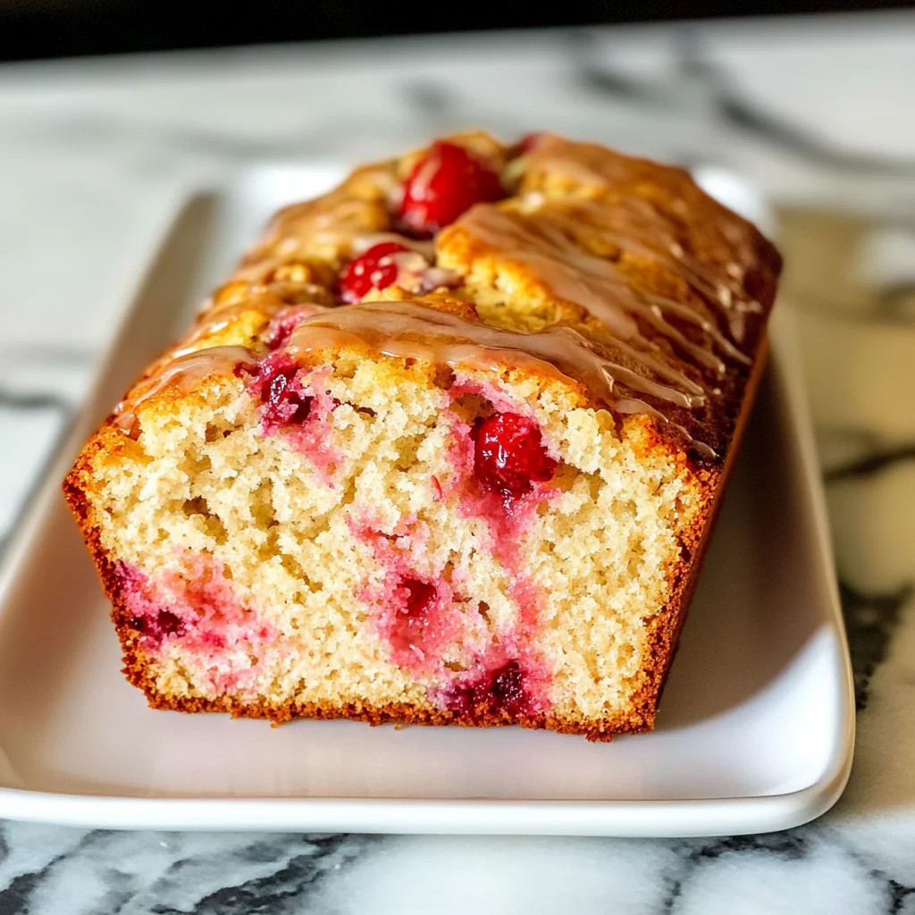 Strawberry Quick Bread with Fresh Berries