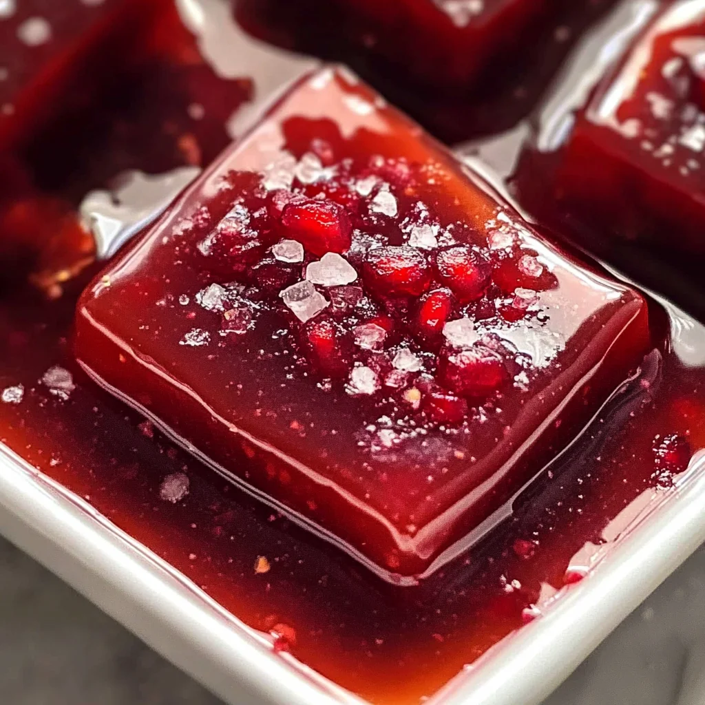 Sweet Cranberry Pomegranate Caramels