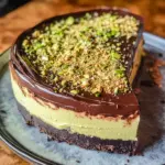 Tahini Dubai Chocolate Cheesecake - theamazingfood