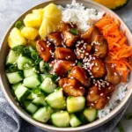 Teriyaki Chicken Poke Bowls