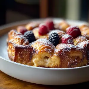 croissant french toast casserole