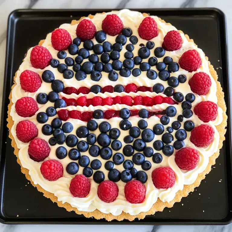 4th of July Fruit Pizza
