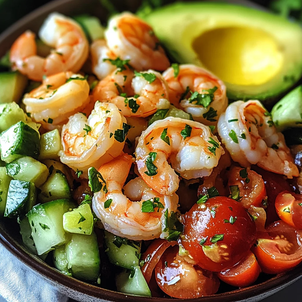 Avocado Salsa Shrimp Salad
