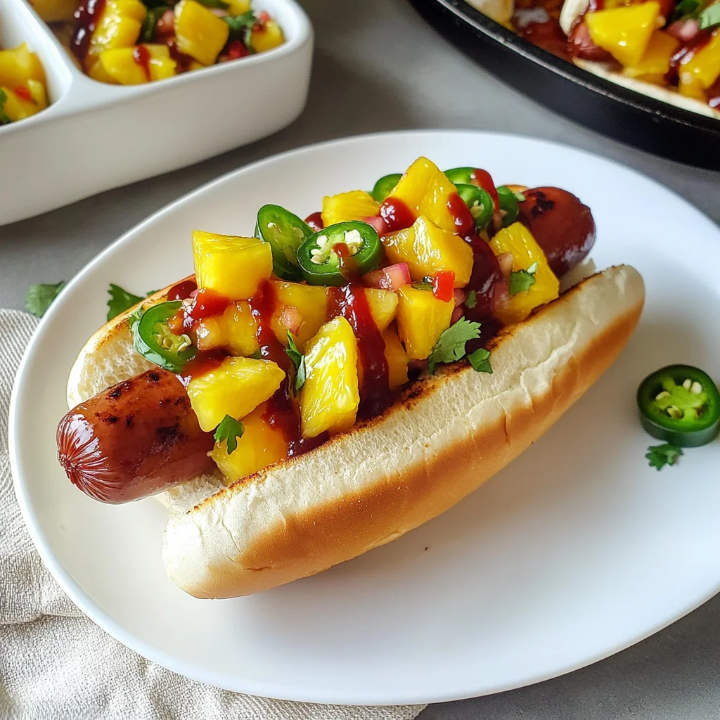 Bison Hot Dogs Recipe Pineapple Mango Salsa
