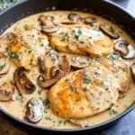 Chicken with Garlic Mushroom Sauce