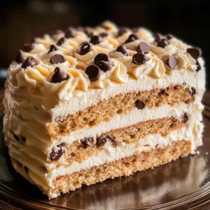 Chocolate Chip Cookie Cake Recipe with Buttercream Frosting
