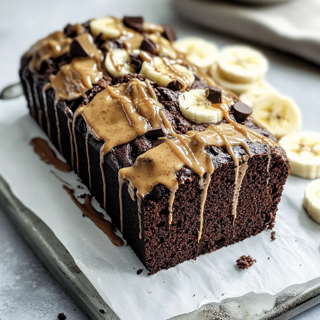 Chocolate Peanut Butter Banana Bread