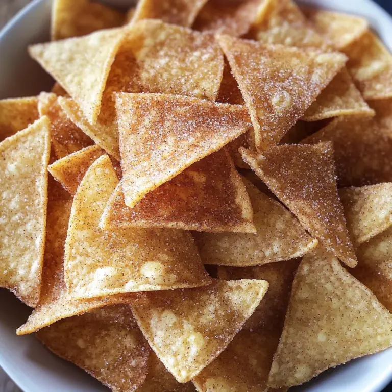 Cinnamon Sugar Tortilla Chips (Oven Baked)