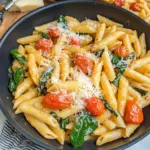 Creamy Tomato Spinach Pasta