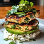 Delicious Honey Lime Chicken & Avocado Rice Stack to Savor