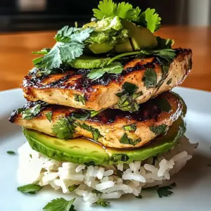 Delicious Honey Lime Chicken & Avocado Rice Stack to Savor