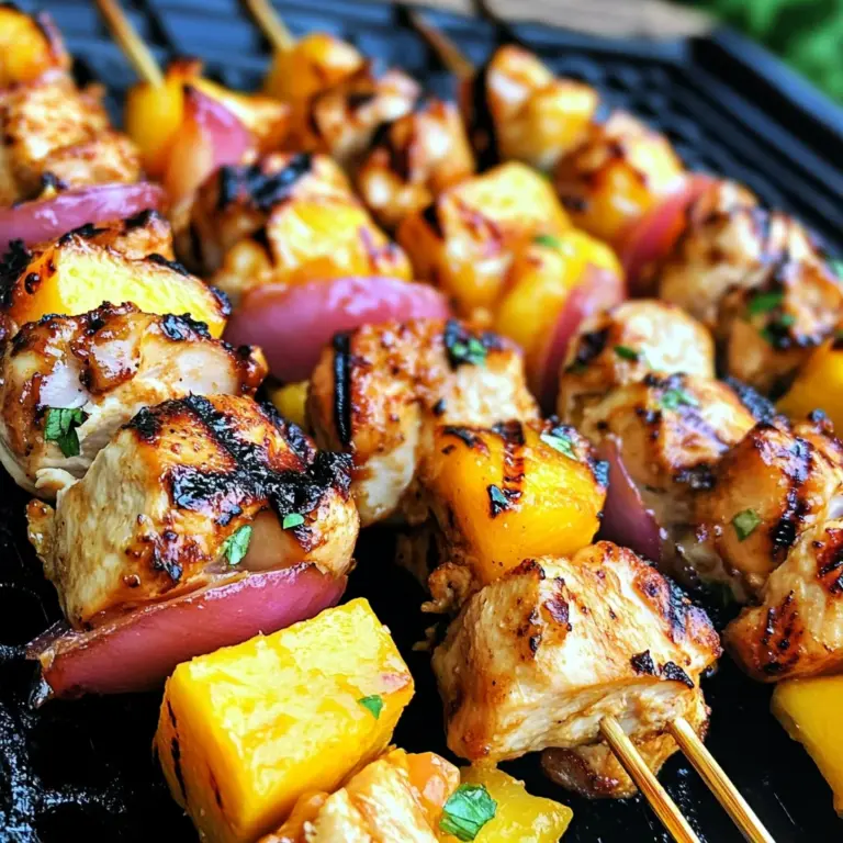Fruity Chicken Kebabs