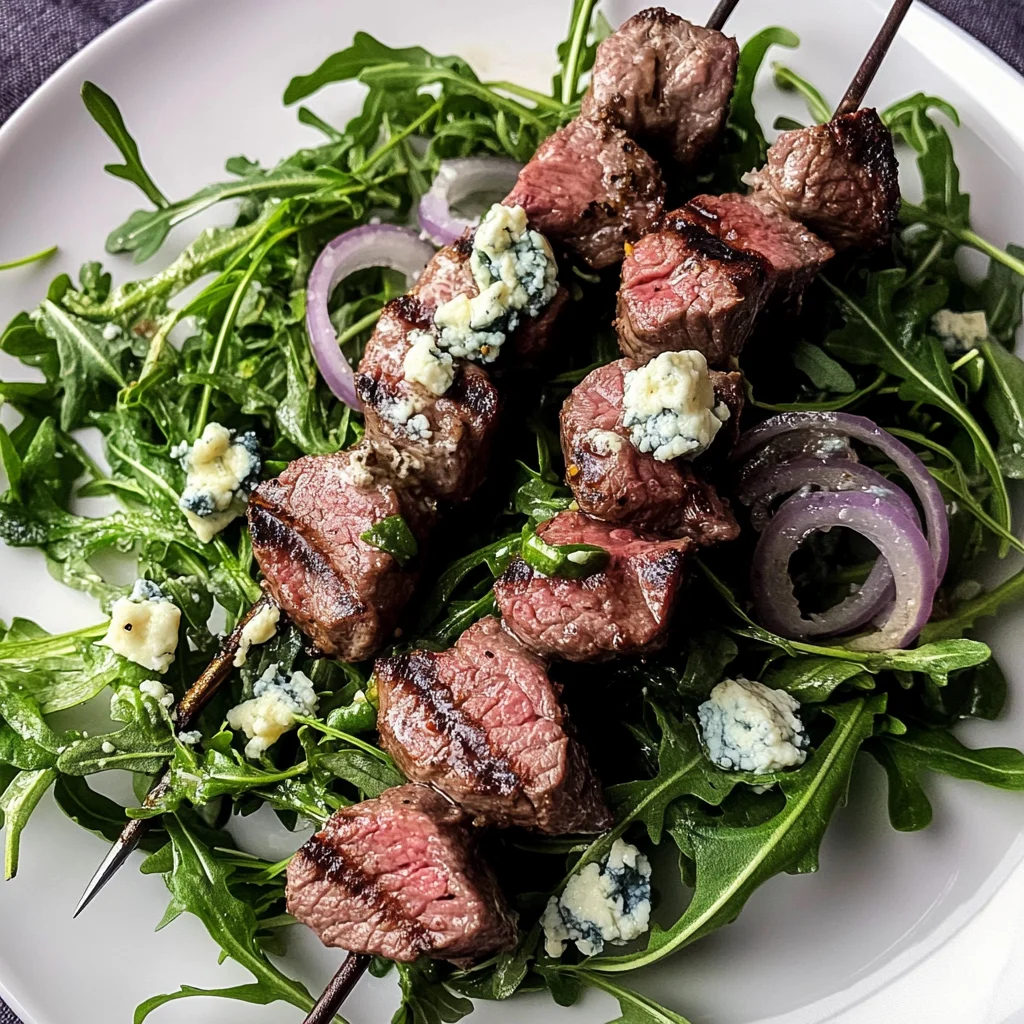 Grilled Lamb Salad with Baby Arugula and Creamy Lemon Vinaigrette