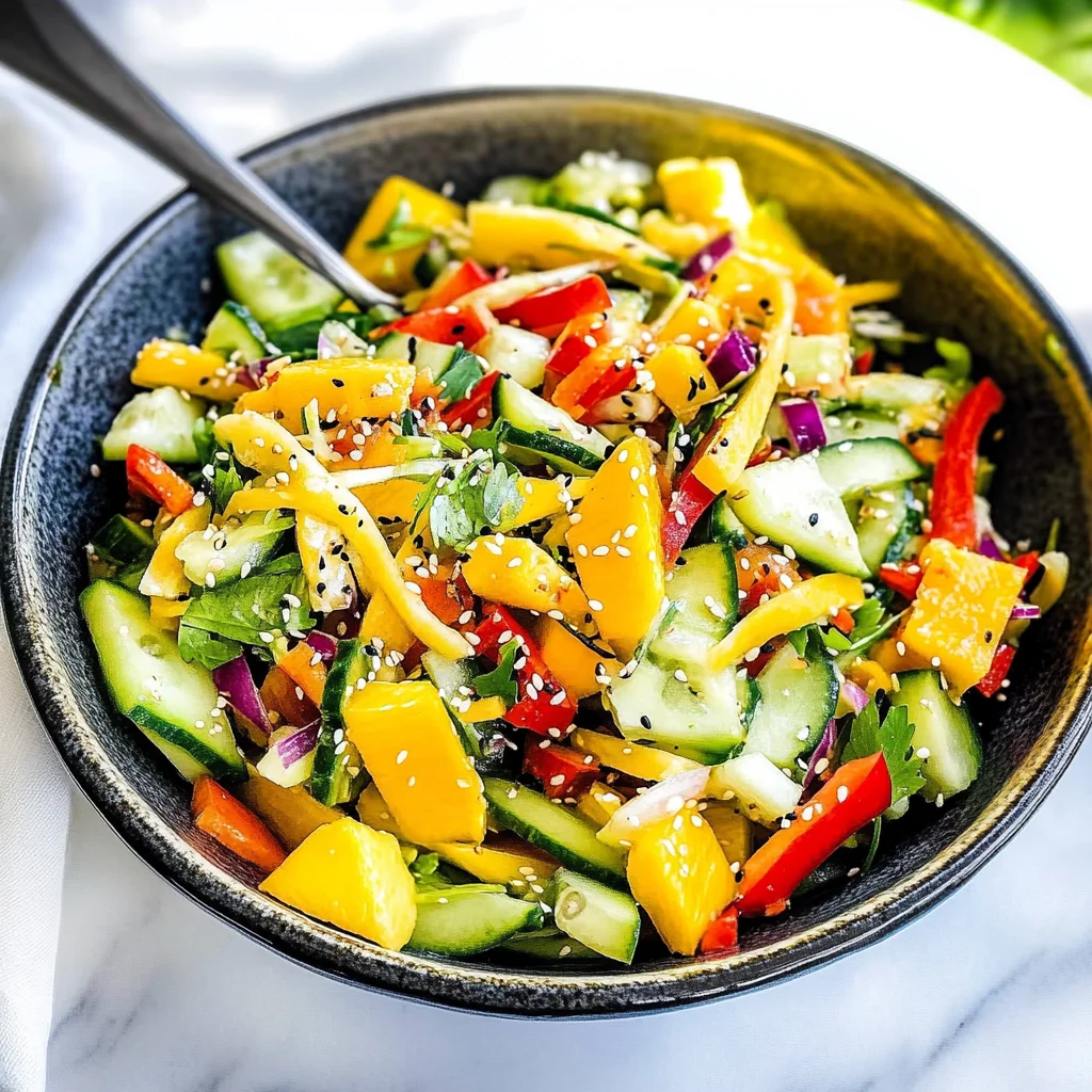 Mango Cucumber Summer Slaw