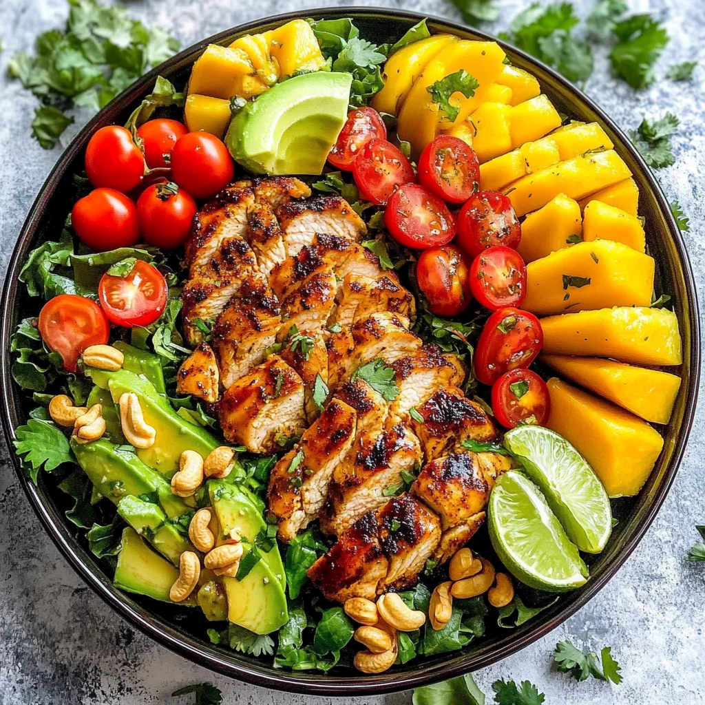 Mango Salad with Chili Lime Chicken