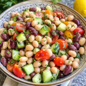 Mediterranean Bean Salad: Easy, Healthy & Flavorful Recipe