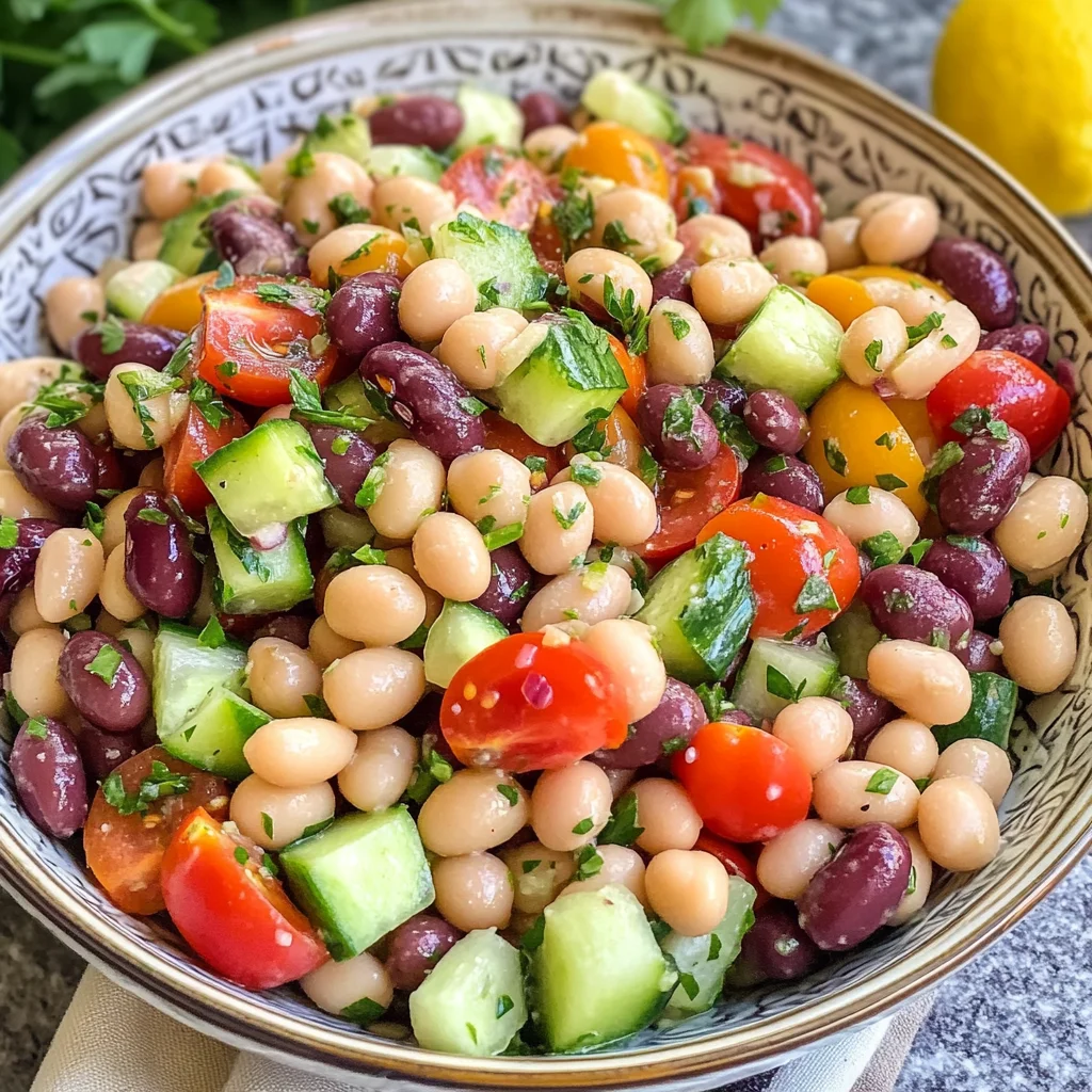 Mediterranean Bean Salad: Easy, Healthy & Flavorful Recipe