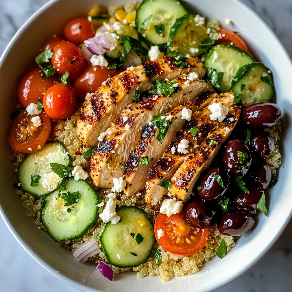 Mediterranean Lemon Chicken Bowls: A Flavorful Delight!