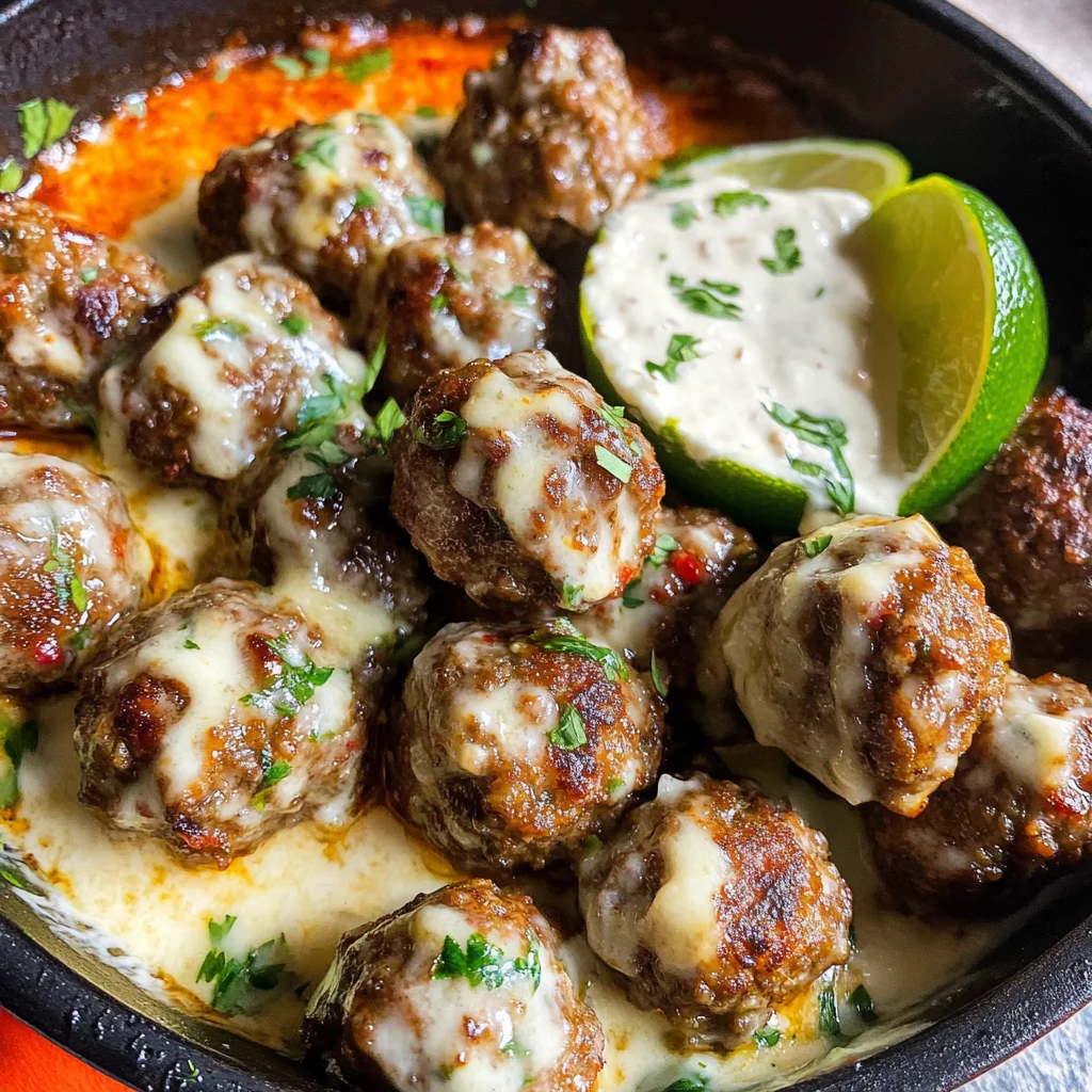 Mexican Meatballs with Queso Blanco