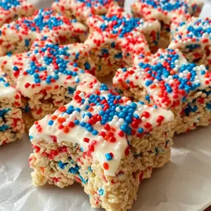 Patriotic Rice Krispies Treats