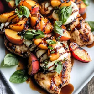 Peach Caprese Grilled Chicken
