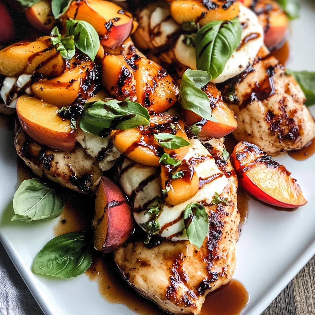Peach Caprese Grilled Chicken