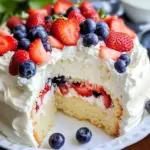 Red, White, and Blue Cake