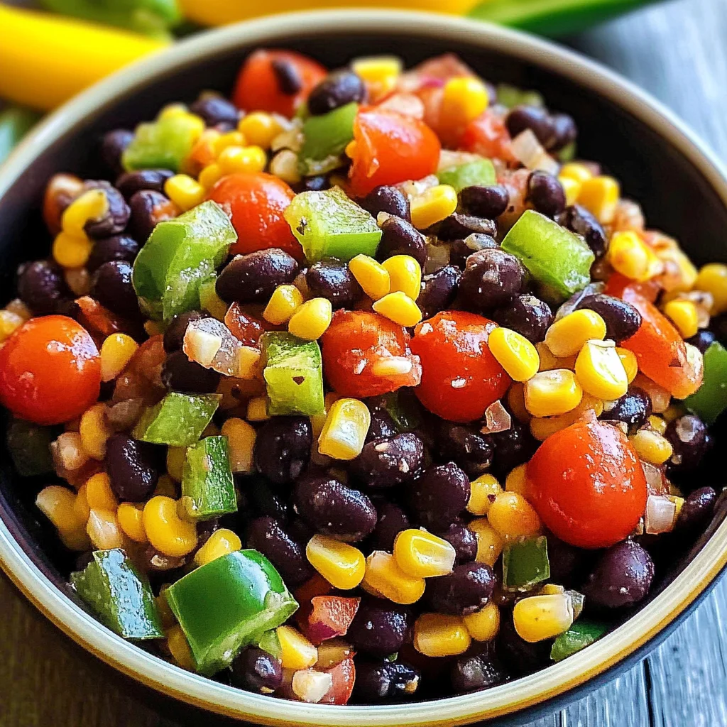 Smoky Black Bean Corn Salsa Dip
