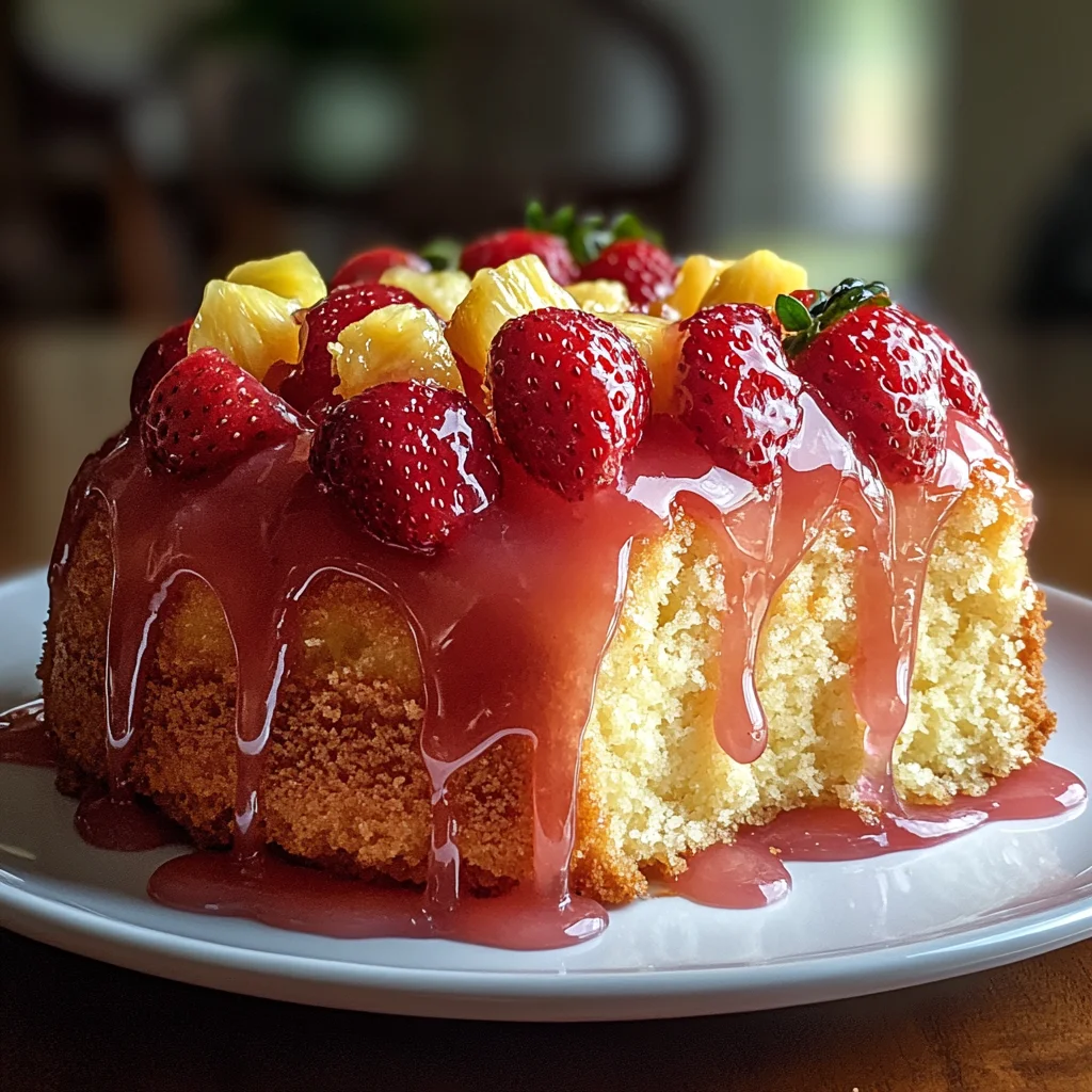 Strawberry Pineapple Pound Cake: A Moist and Fruity Dessert Favorite