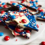 4th of July Red, White & Blue Chocolate Bark