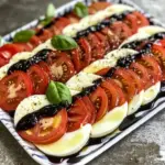 American Flag Caprese Salad
