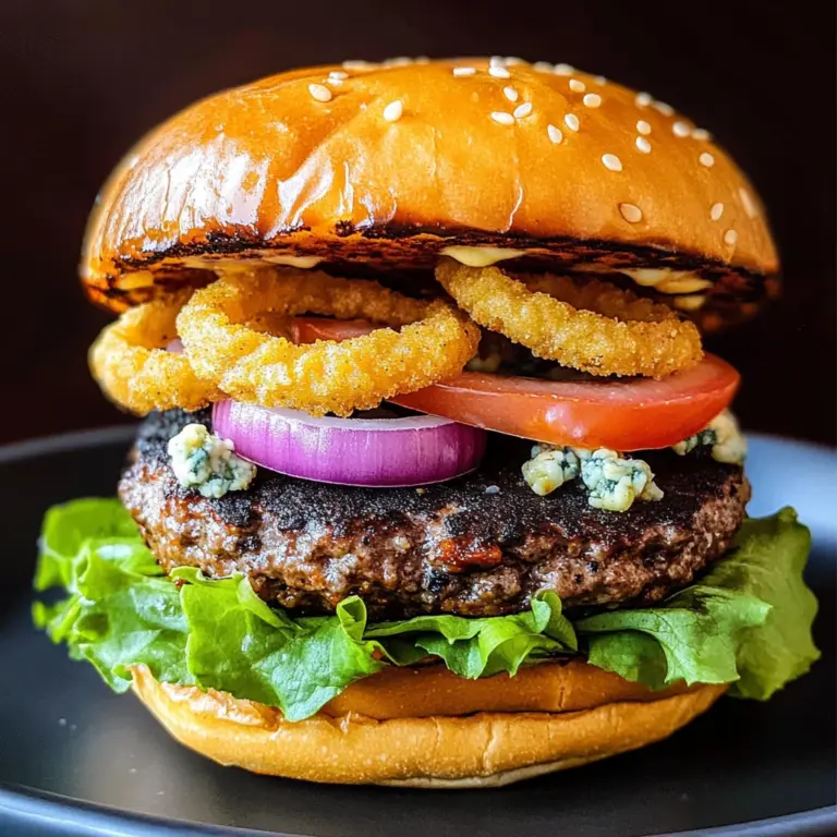 Black and Blue Burger Recipe