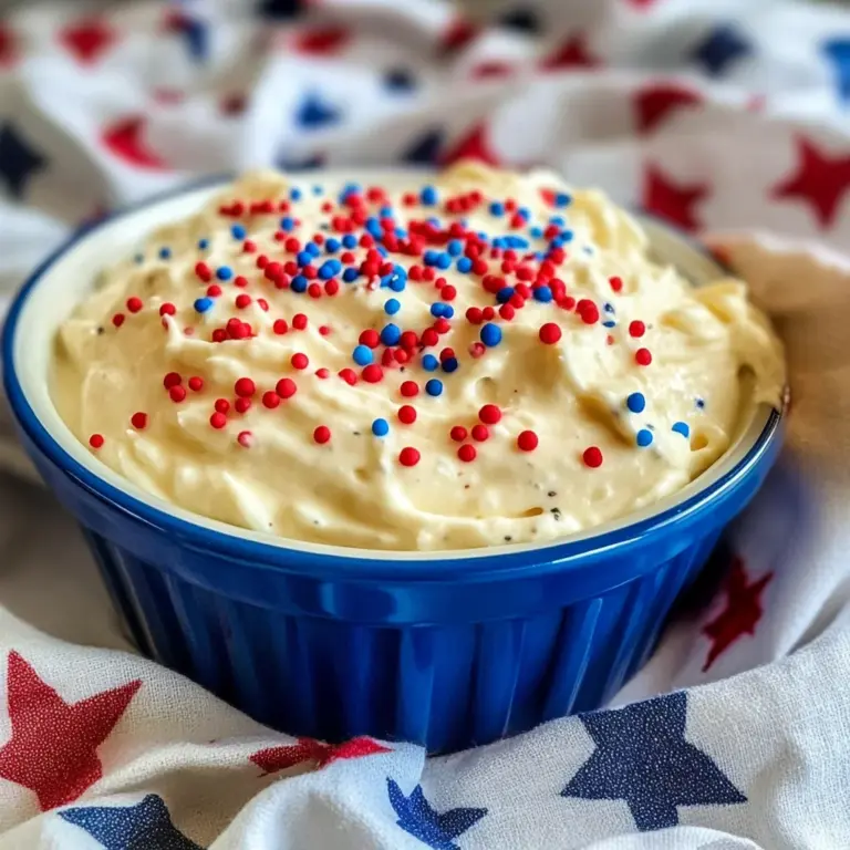 Red, White, and Blue Cream Cheese Dip