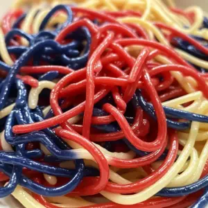 Red White and Blue Spaghetti