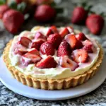 Strawberry Tart Recipe with Lemon Cream Cheese Filling