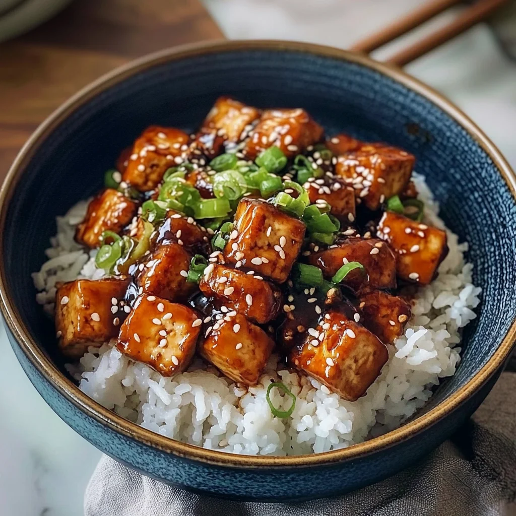 Teriyaki Tofu Rice Bowl