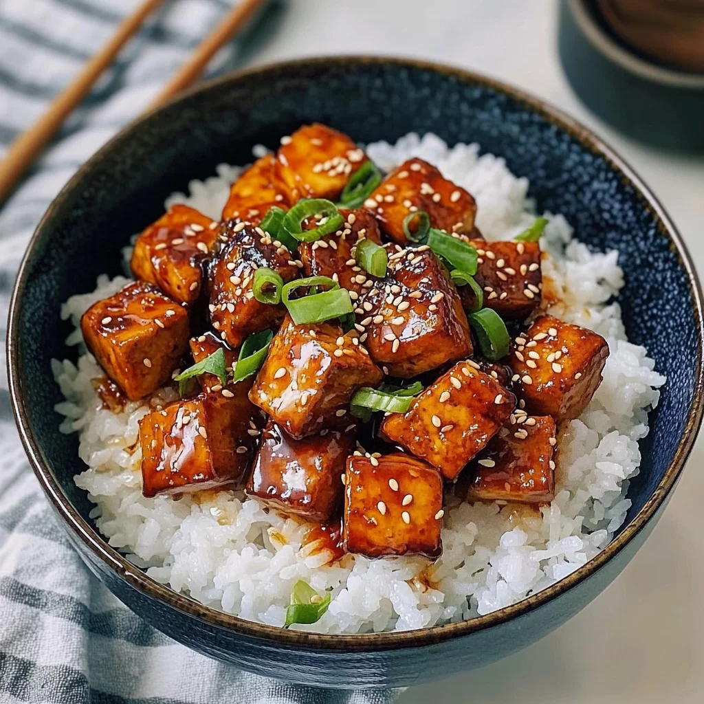 Teriyaki Tofu Rice Bowl